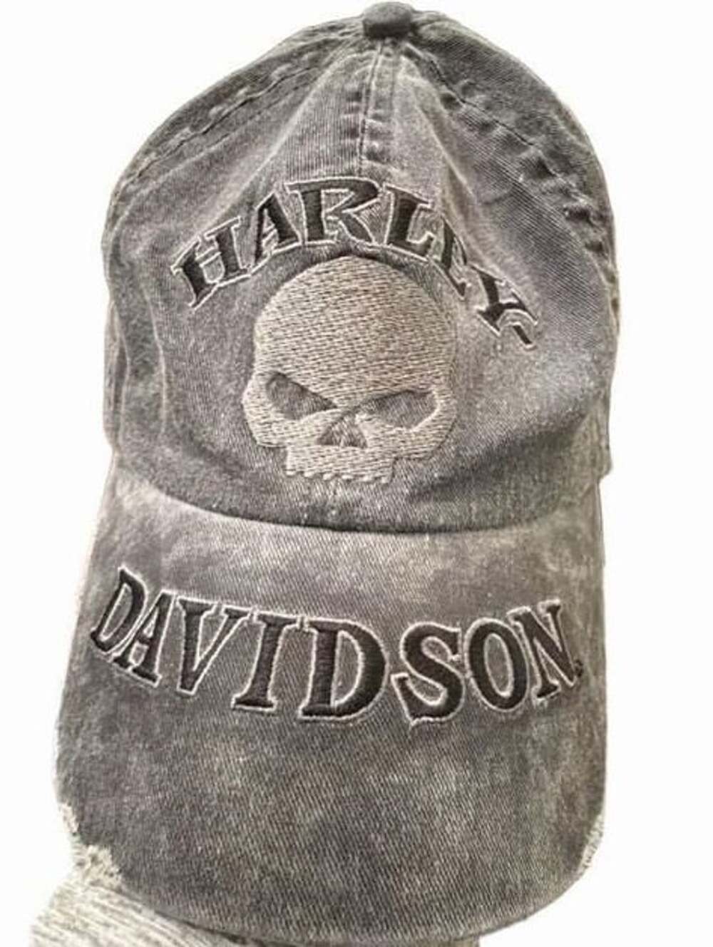 Harley-Davidson Men's Willie G Skull Washed Baseball Cap Gray